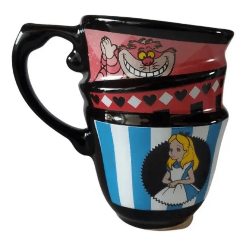 Caneca Trio Hora Do Chá 250Ml Alice No País Das Maravilhas Zona Criativa 10024579