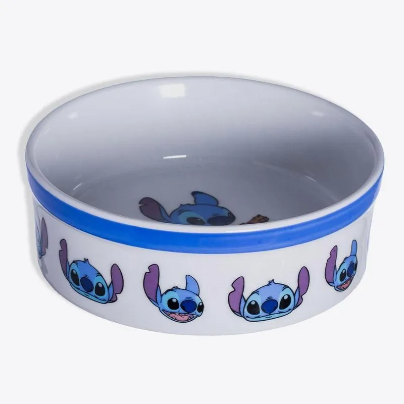 Comedouro Zc Pets Tamanho M Stitch - Disney 350ml Porcelana