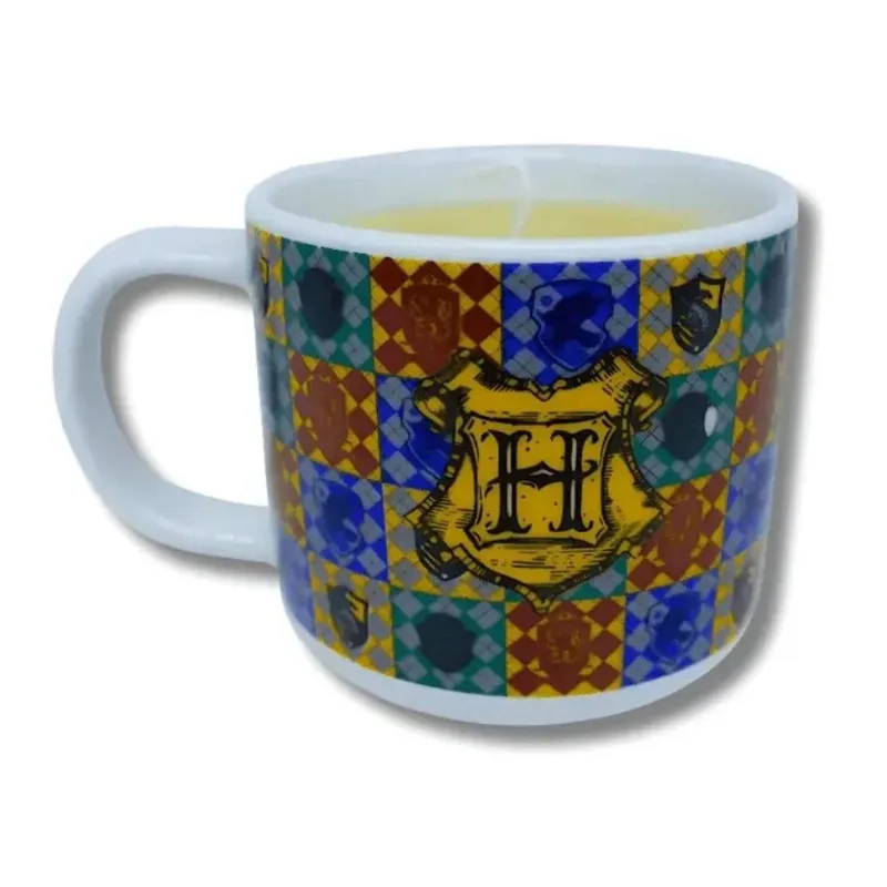 Caneca Vela Decorativa Hogwarts Harry Potter Zona Criativa 78763