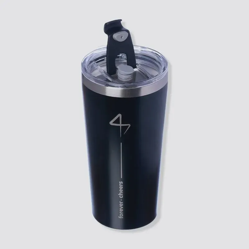 Copo Viagem Térmico Thermal 500ml Forever Cheers Preto 10024808