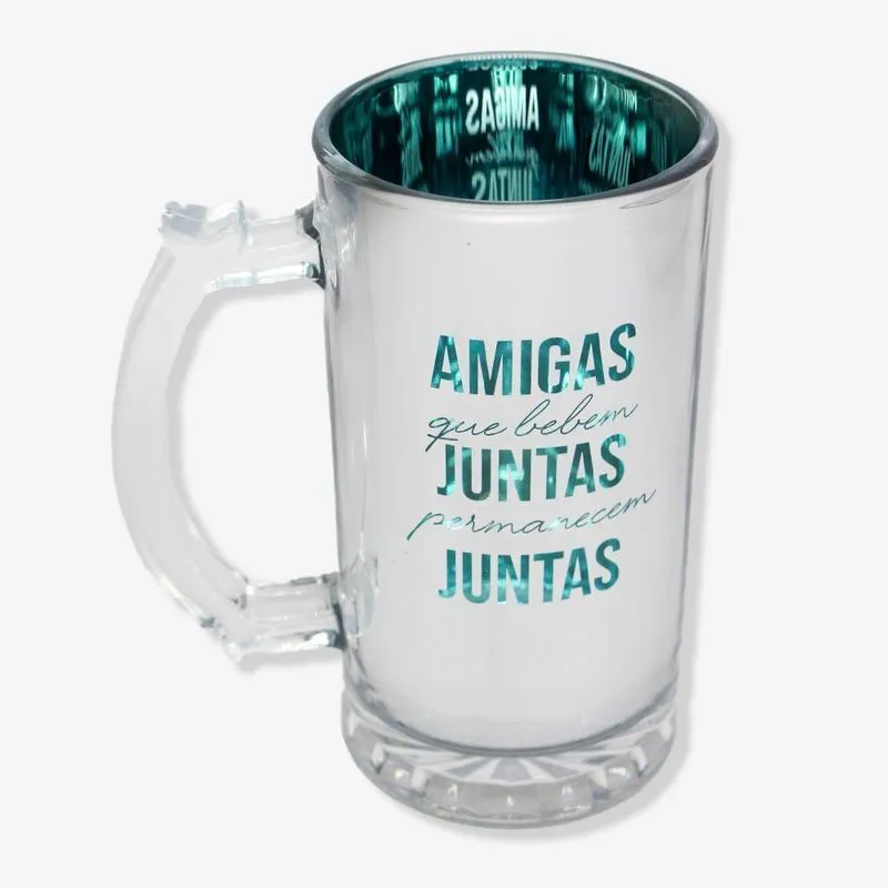 Caneca De Chopp Eletrostática Amigas Juntas Zonacriativa