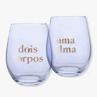 KIT C/2 COPOS AMOR DOIS CORPOS - Manaia Presentes