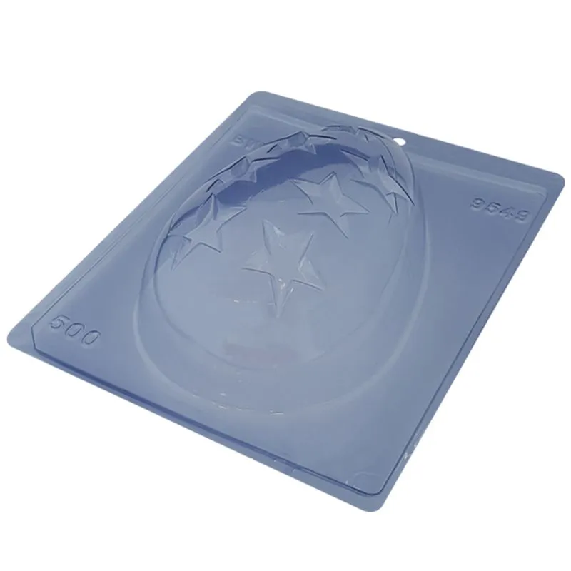 Forma PVC Silicone Ovo Vazado Estrela 500g - BWB