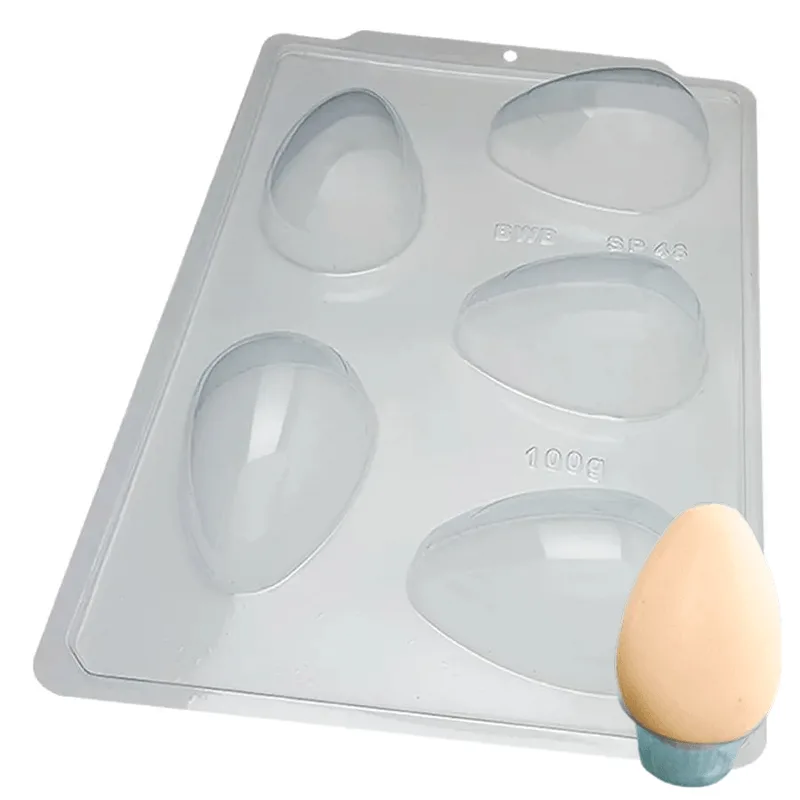 Forma de Acetato Com Silicone SP 48 Ovo Liso 100g Un 3615 BWB FORMA SILIC SP OVO LISO 100GR REF3615 BWB