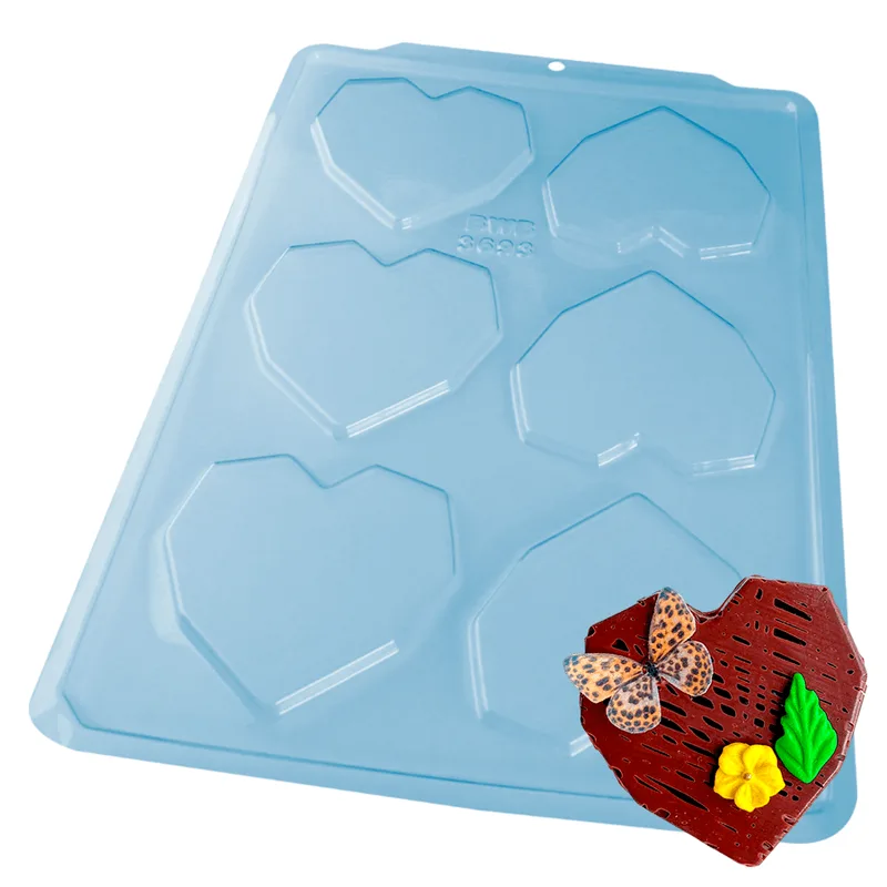 Forma de Acetato Coração Lapidado 200g UN 3693 BWB