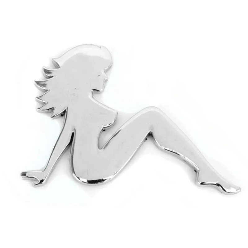 Emblema Mulher Deitada Crom Kia Bongo