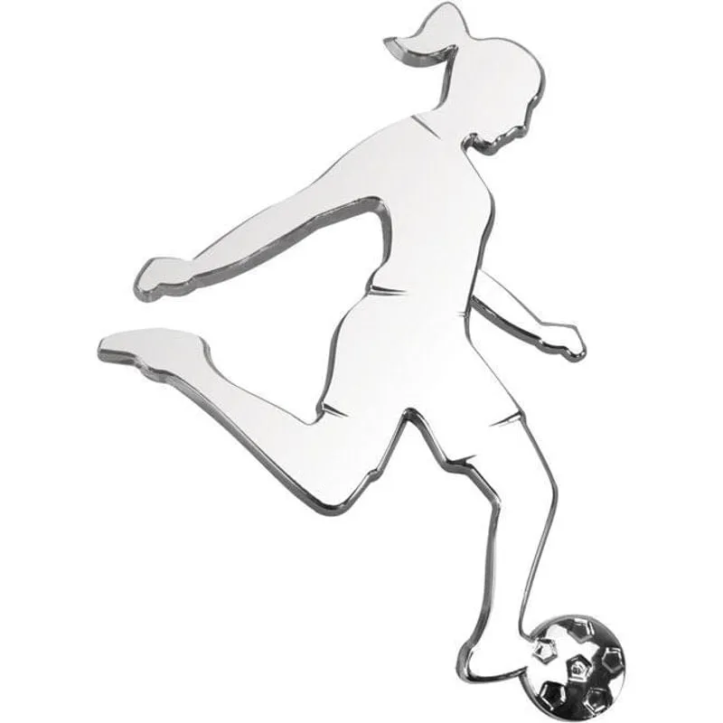 Emblema Futebol Feminino Cromado Citron Xm