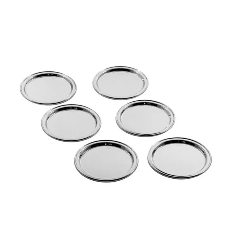 Jogo de Porta Copos Riva Lecco Aço Inox 11 cm - 6 peças
