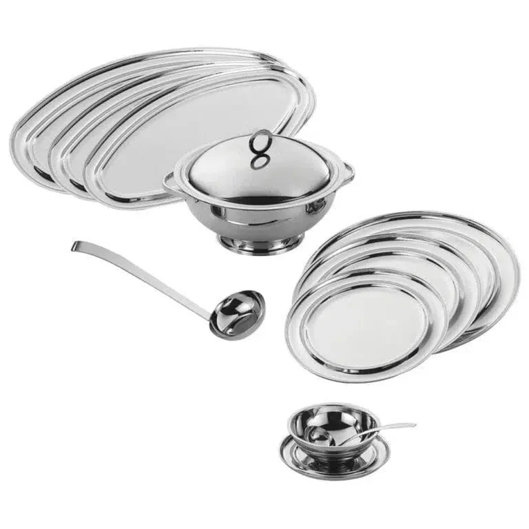 Baixela Valenza 10 Peças Inox Riva