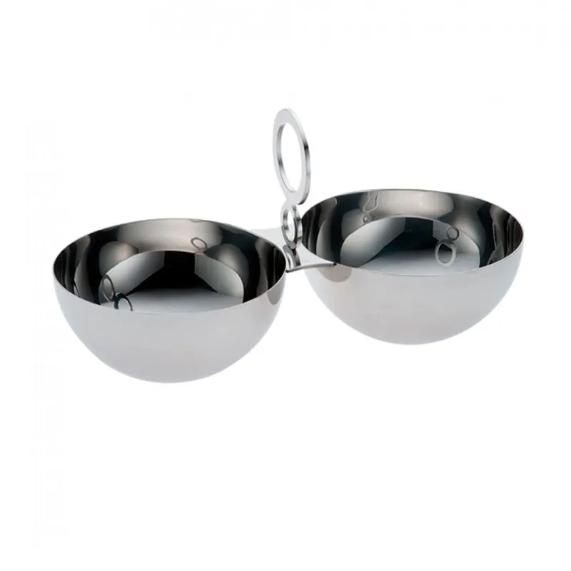 Porta Aperitivo Duplo Sunset Grande Inox Riva