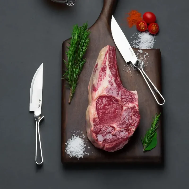 Kit Cassino com 4 Facas para Churrasco Inox Riva