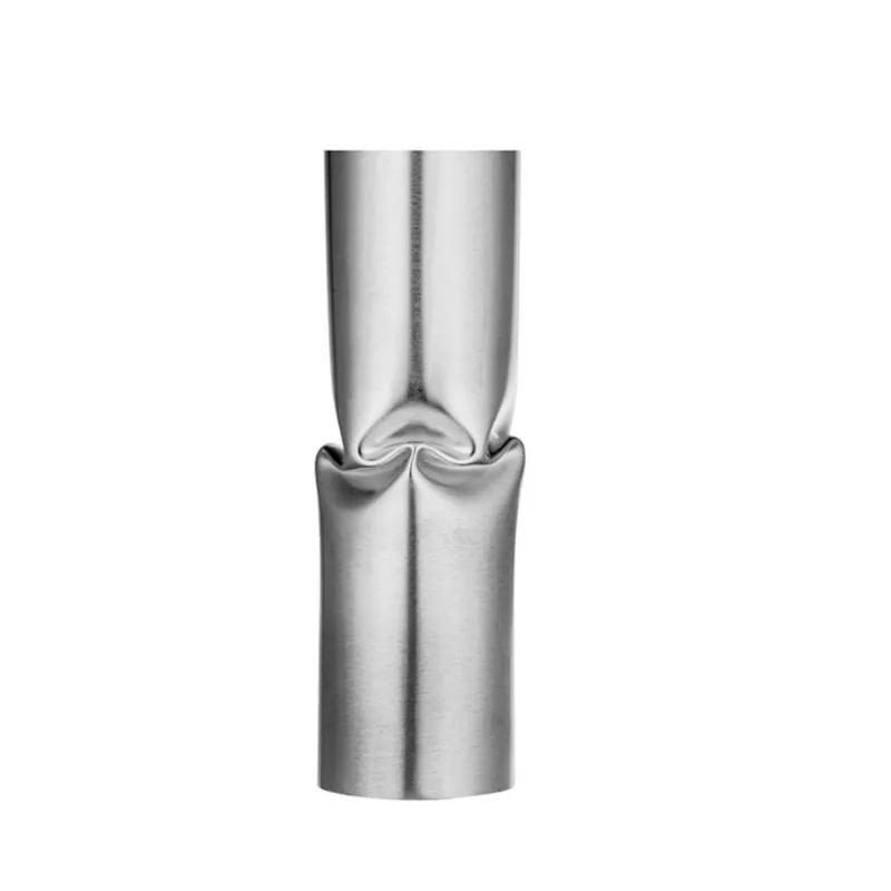 Vaso Amasso Frozen Pequeno Prata Silver Riva