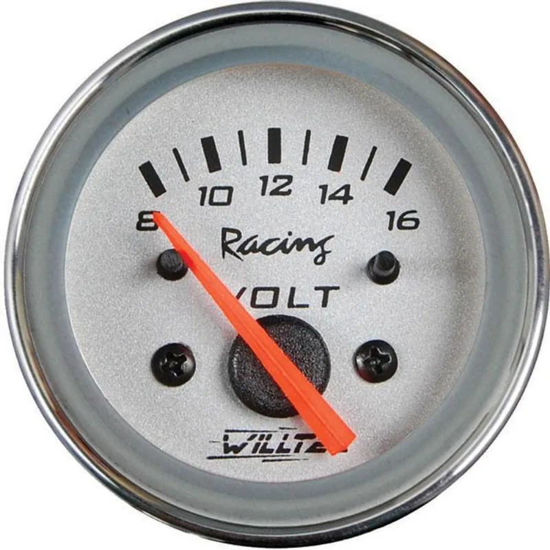 Voltímetro 52 Mm 8-16v Nissan Primera Fundo Cinza