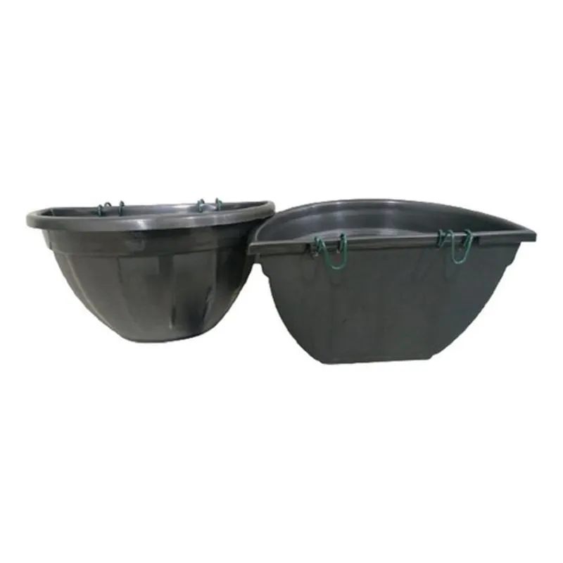 10 Vaso Pote Parede Ostra Com Gancho + Sistema De Drenagem