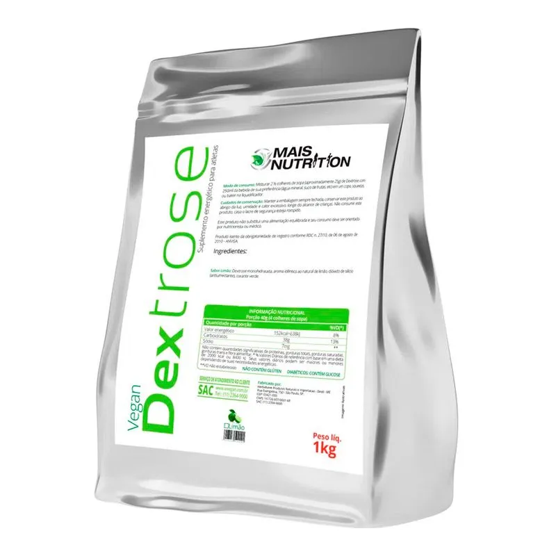 Carboidrato Dextrose Sabor Limão - Wvegan - 1Kg