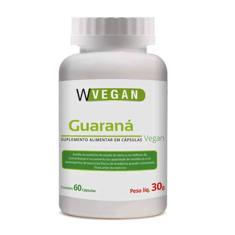 Guarana 60 capsulas WVegan Vegano