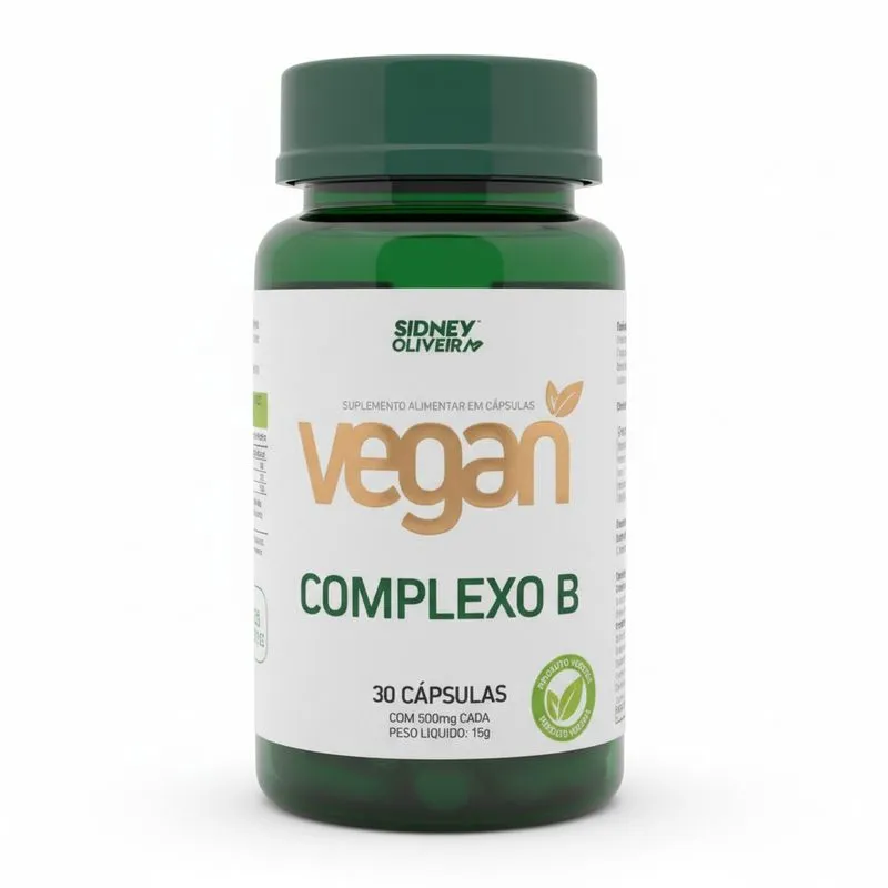 Sidney Oliveira Complexo B Vegan 30 Cápsulas Sidney Oliveira Complexo B Vegano 30 Caps