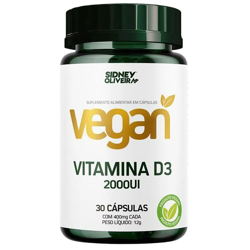 Vitamina D3 2000 Ui Vegan 30 Cápsulas Sidney Oliveira