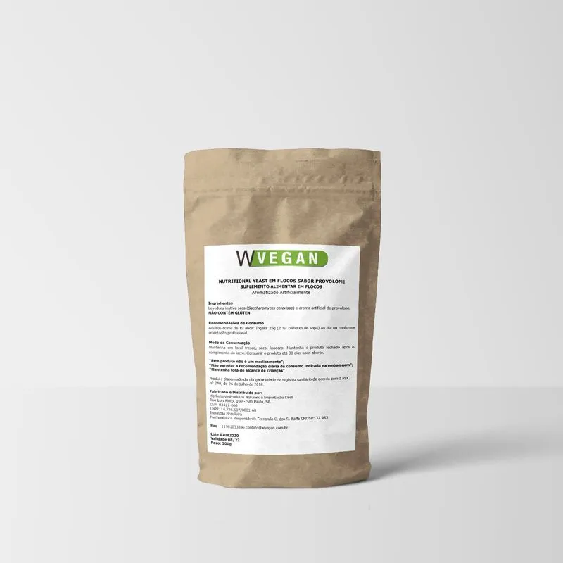 Nutritional Yeast 1kg Embalagem Refil WVegan Vegano Parmesao