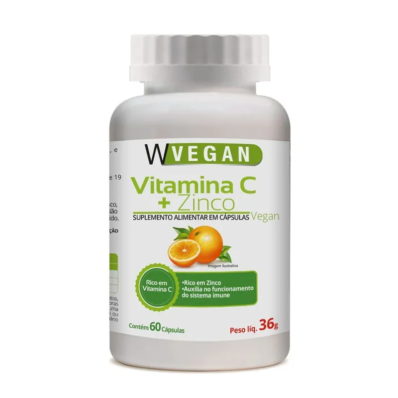Combo Reforco Da Imunidade – 1 Vitamina C 500mg + Zinco 60 Capsulas + 1 Polivegan 60 Capsulas Vegano