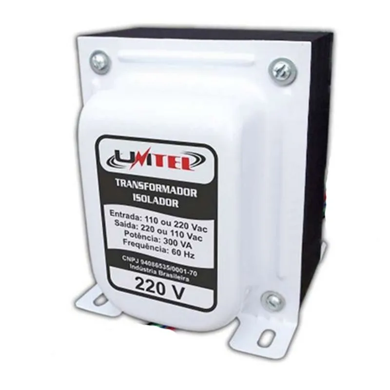 Transformador Isolador de Rede 300VA Bivolt - Unitel