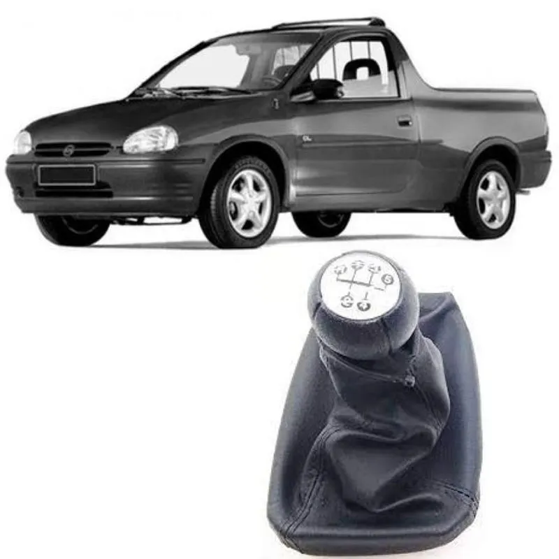 Coifa Câmbio Corsa/ Pick-up 95 À 02 Napa Preta Com Base Bola