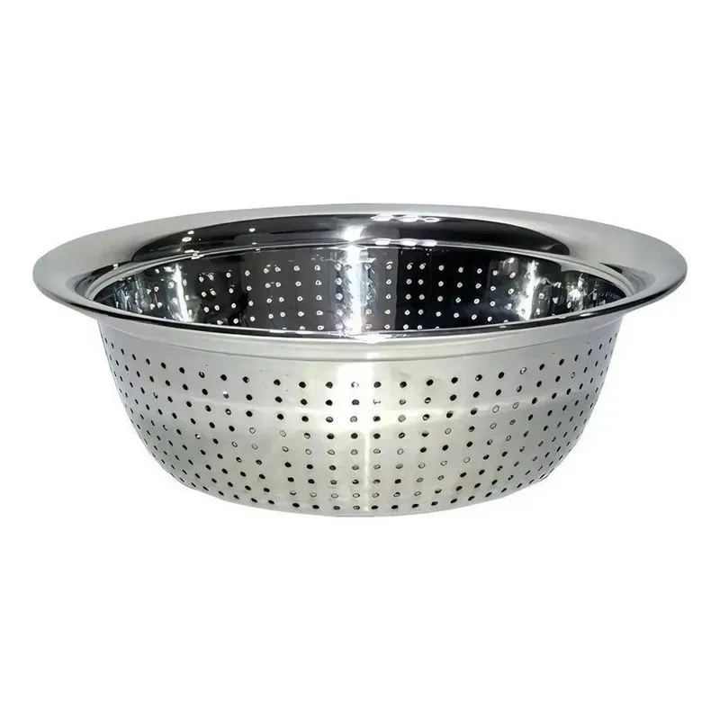 Escorredor De Arroz Macarrão Peneira Cozinha 26cm Lava Tudo