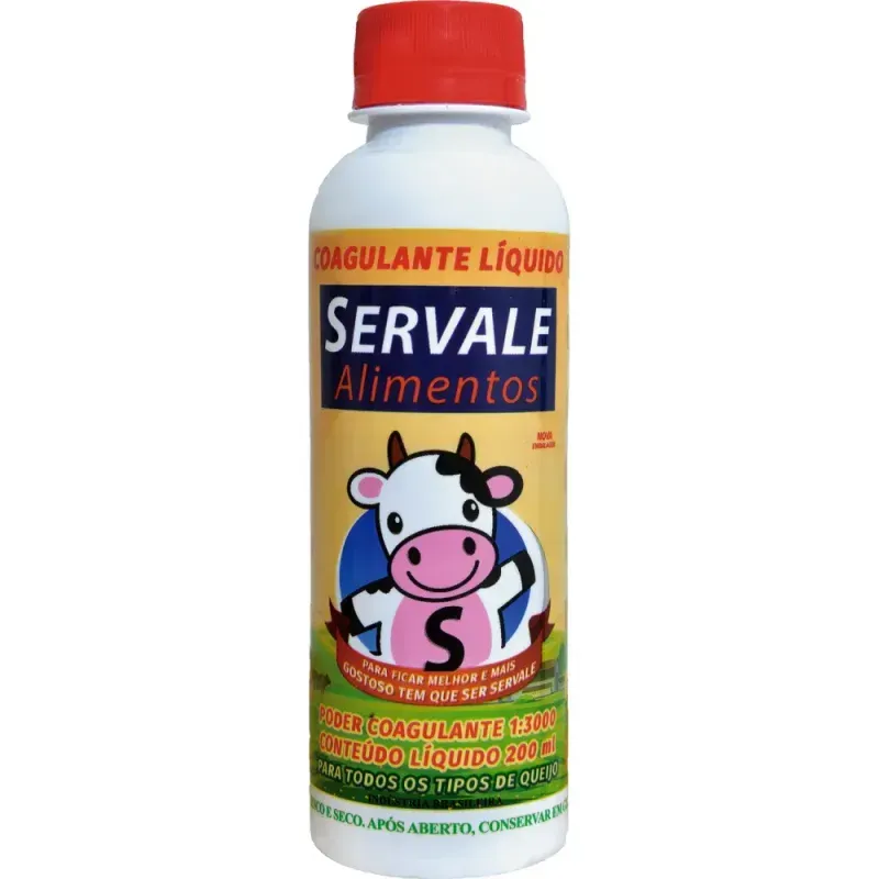 Coalho Liquido 1:3000 200Ml Servale