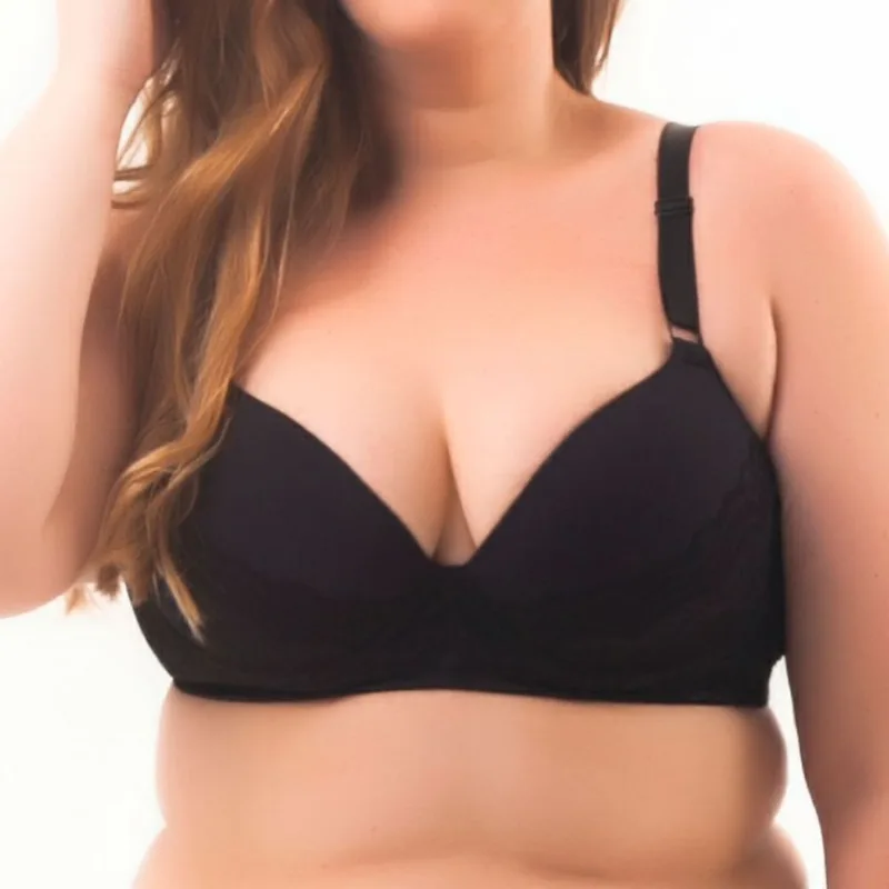 Sutiã Nayane Rodrigues SP 02 08 0001 Bojo e Aro Rendado Preto 52