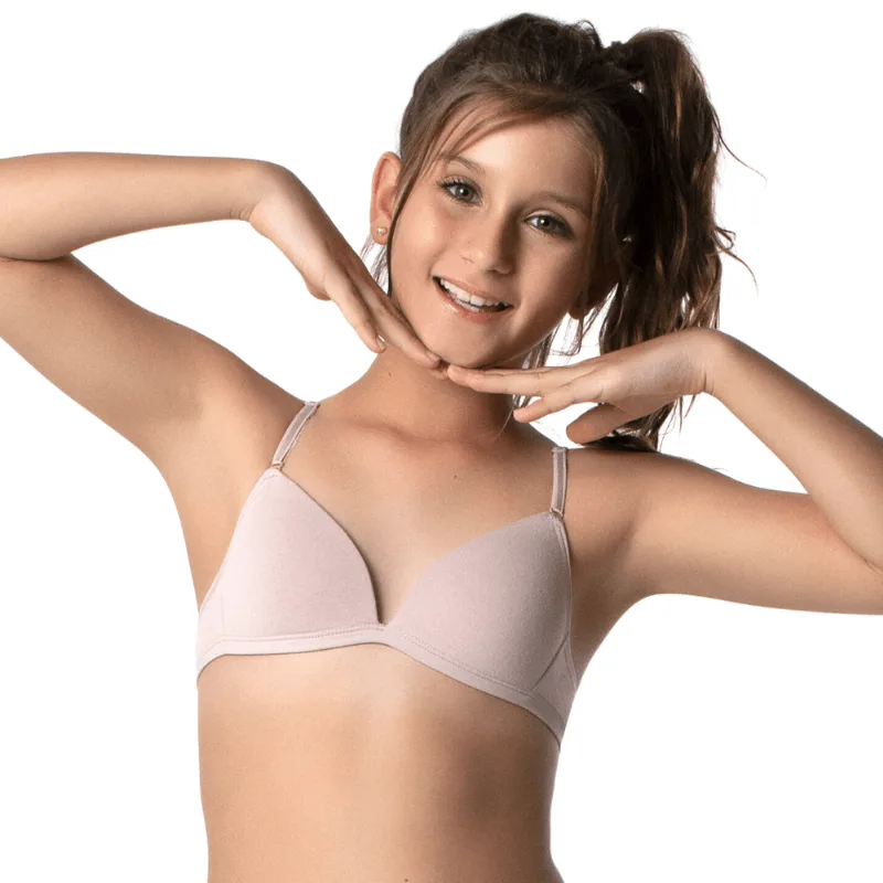 Sutiã Infantil Econfort ST 11 04 0001 com Bojo Triângulo Liso Branco 10