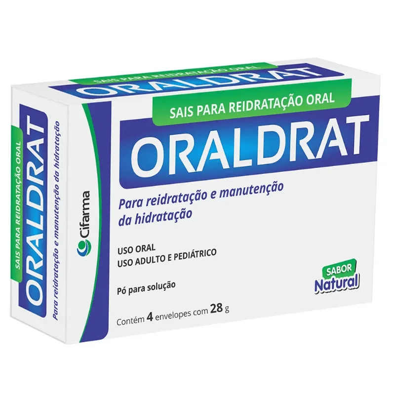 ORALDRAT NATURAL COM 4 ENVELOPES DE 27,9G