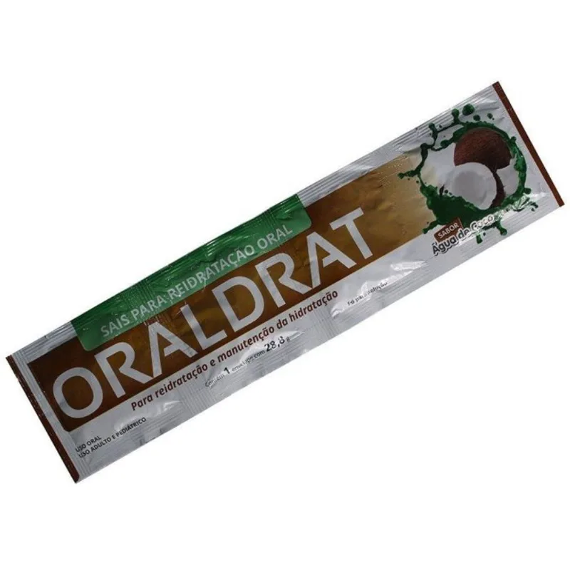 ORALDRAT AGUA DE COCO COM 4 ENVELOPES DE 27,9G