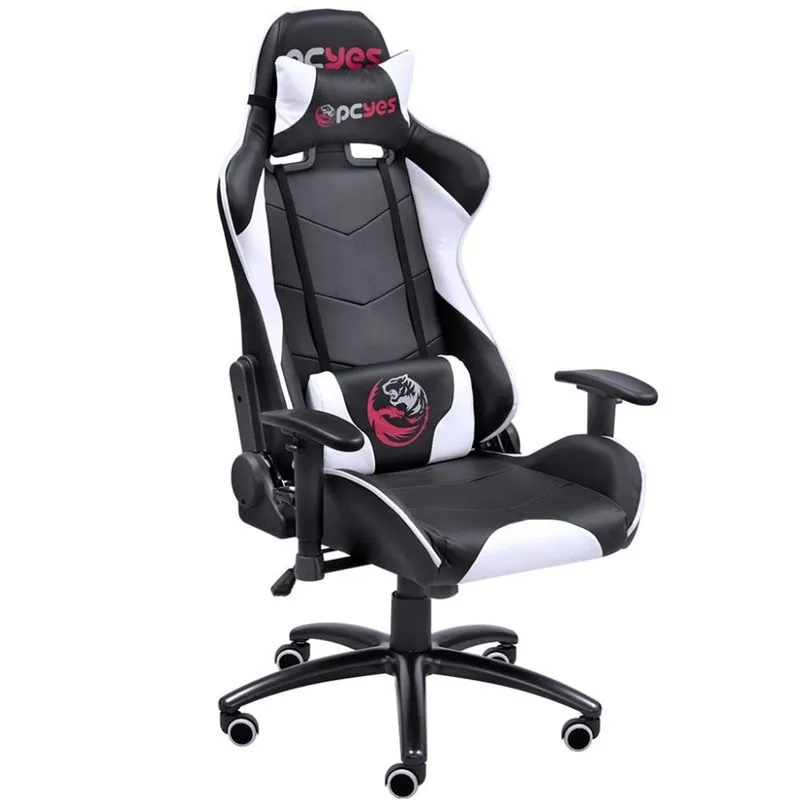 Cadeira Gamer PCYes Mad Racer V8 - MADV8BC (Preto/Branco, até 150kg, encosto e braços ajustáveis) - 28099
