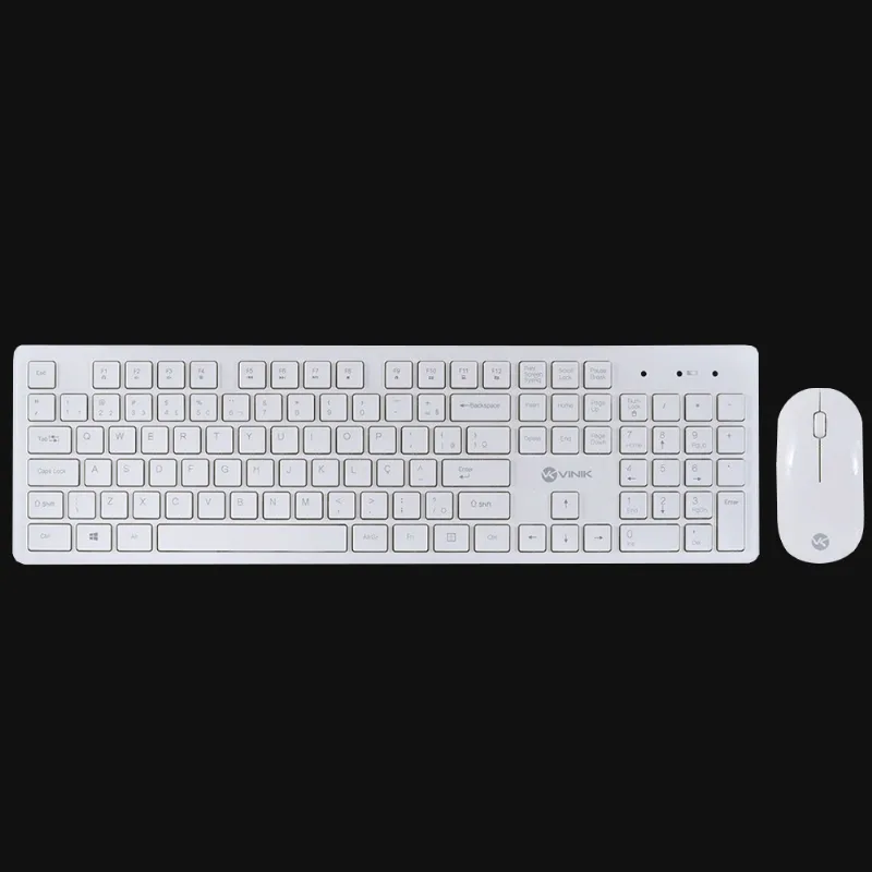 Teclado + Mouse Wireless CMW120 Branco Vinik 27651