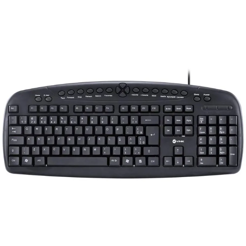 Teclado Multimidia Usb Dynamic 107 Teclas + 20 Teclas Multim
