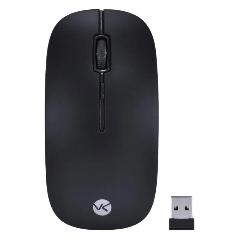 Mouse Sem Fio 2.4 Ghz 1200 Dpi Dynamic Flat Preto Usb Dm100