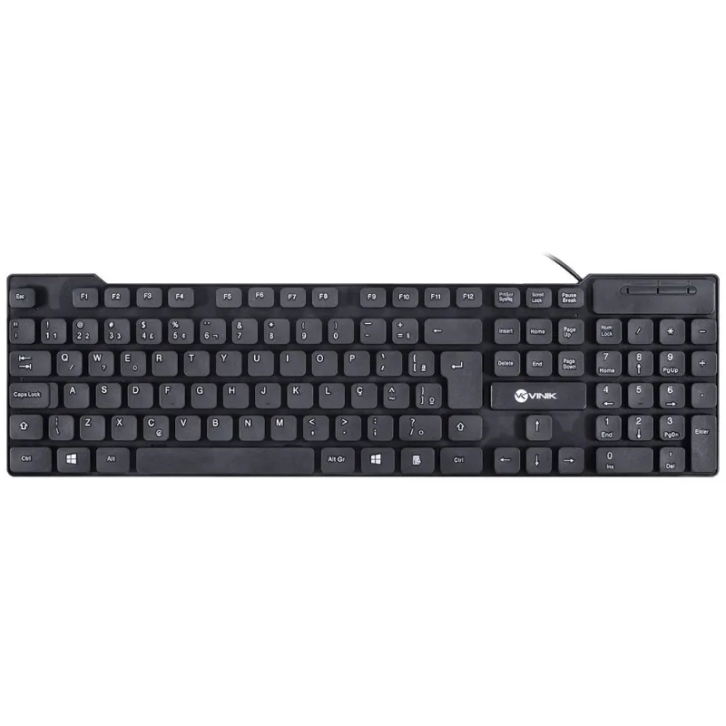 Teclado Dynamic Chocolate DT160 USB ABNT2 Preto Vinik