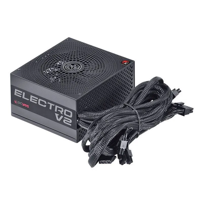 Fonte ATX - 450W - PCYes Electro V2 - 80 Plus Bronze - Preta - ELECV2PTO450W
