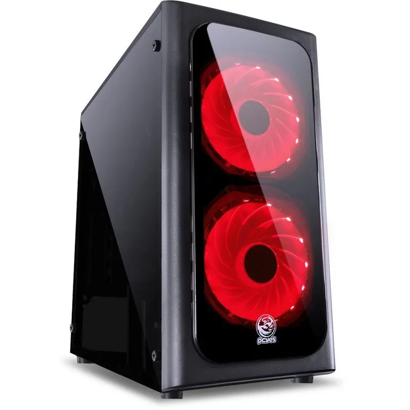 Gabinete Micro ATX - PCYES - Preto - Venus - VENPTVM2FCA - 29189