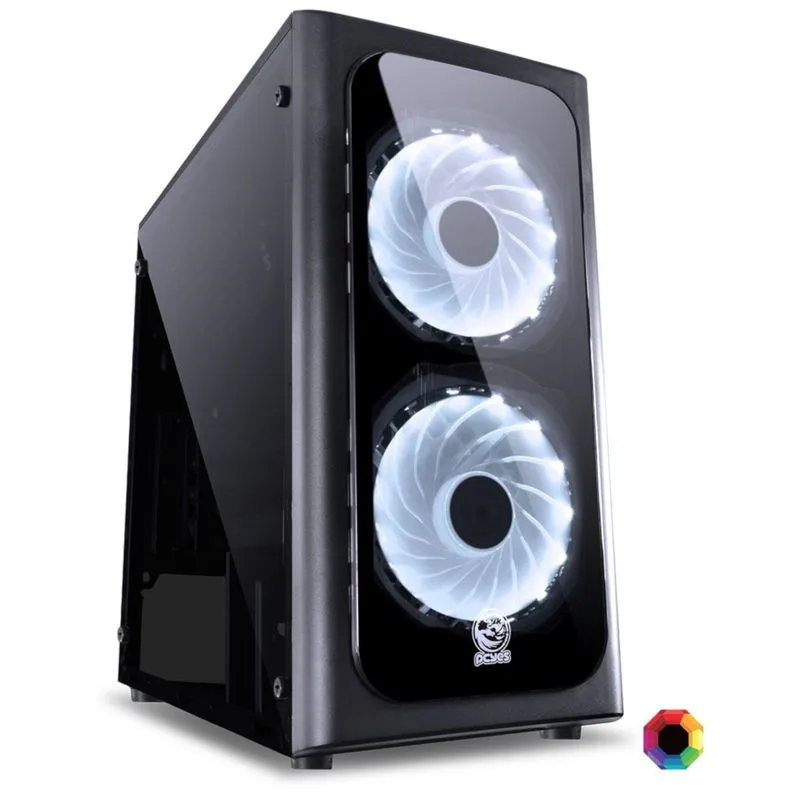 Gabinete Micro ATX - PCYES - Preto - Venus - VENPT7C2FCA - 29191