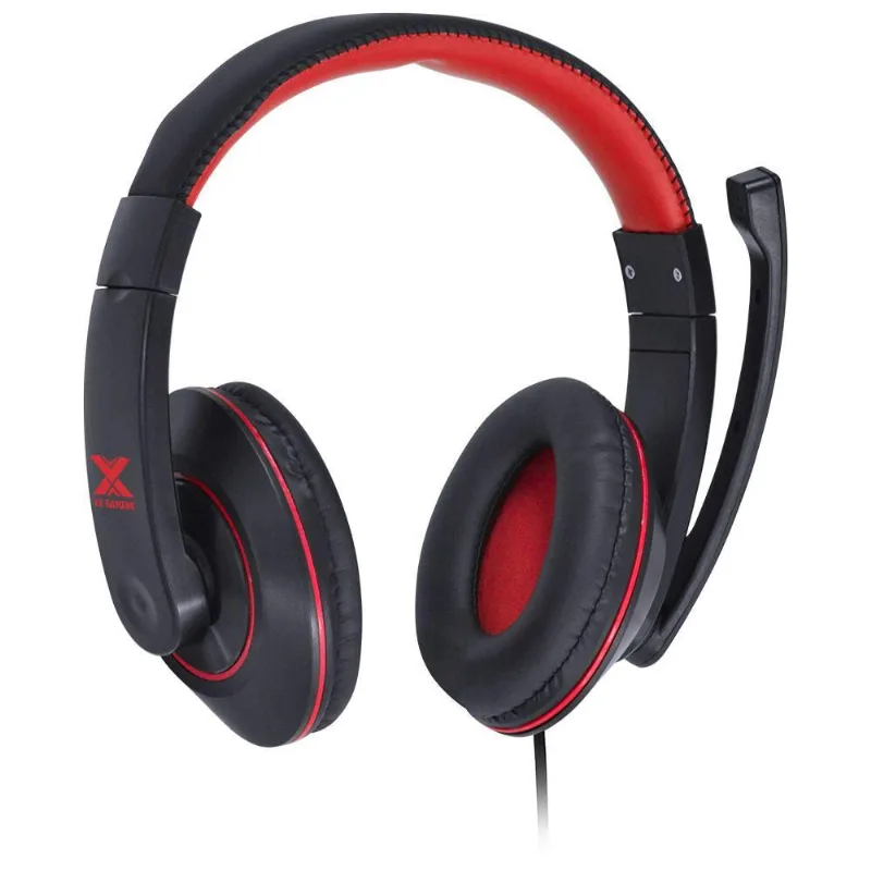 Fone Headset Gamer Vx Gaming Preto Com Vermelho