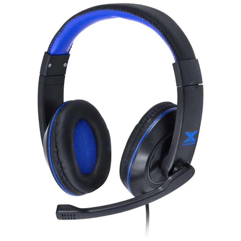 Fone Headset Gamer Vx Gaming V Blade Ii P2 Preto Com Azul