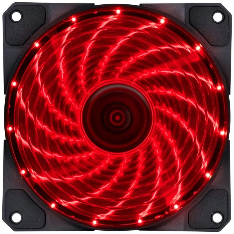 Fan/cooler Vx Gaming V.lumi 15 Pontos De Led 120x120 Vermelho - Vlumi15r