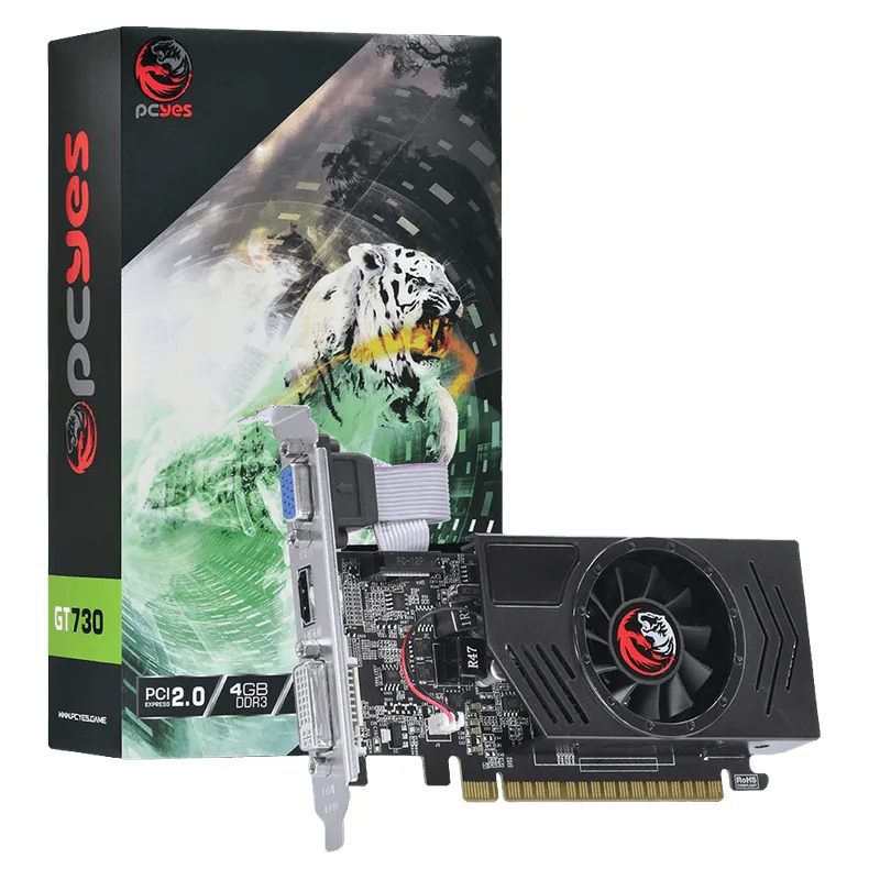 Placa de Vídeo GT 730 PCYES PA730GT12804D3 4GB DDR3 HDMI DVI VGA