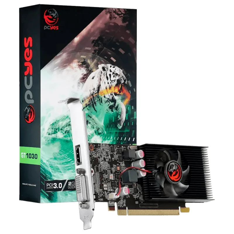Placa de video Nvidia GT 1030 2gb Pcyes pa1030gt6402g5 hdmi dvi vga 30680