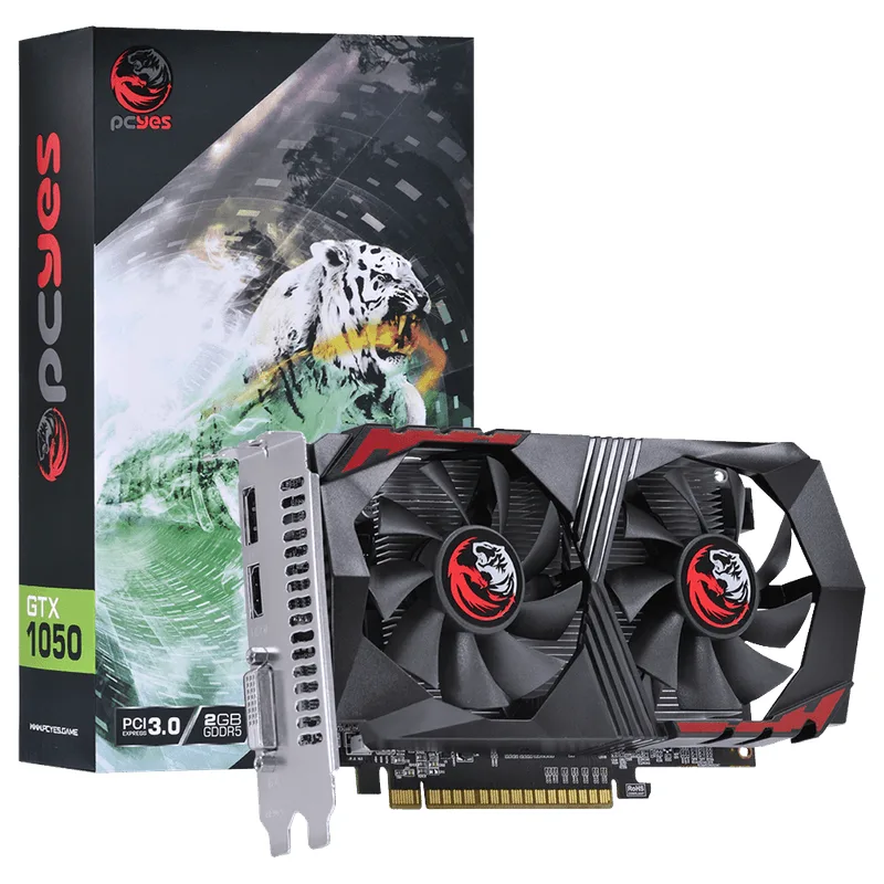 Placa de Vídeo GTX1050 GeForce PCYES GDDR5 2GB PA1050GTX12802G5