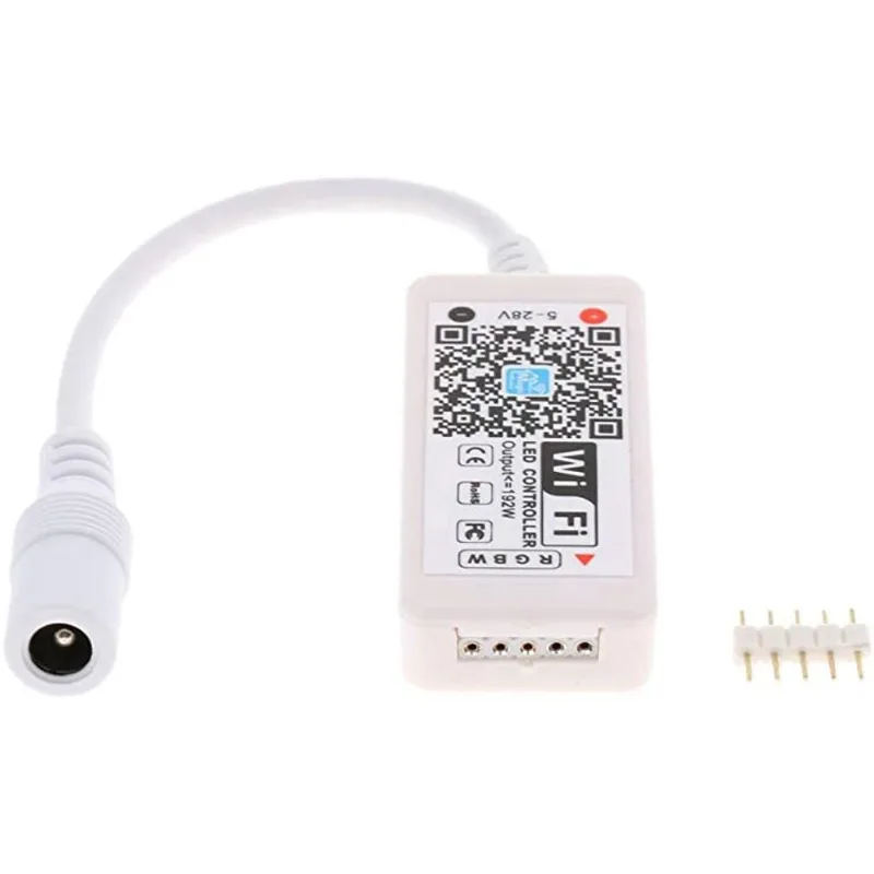 Controlador Wi-Fi Fita LED rgb rgbw ios Android Alexa Google Magic Home 5V-28V