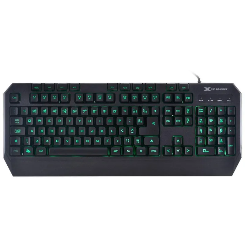 Teclado Usb Gamer Led Cabo 1.8 Metros Abnt2 Preto Gt400