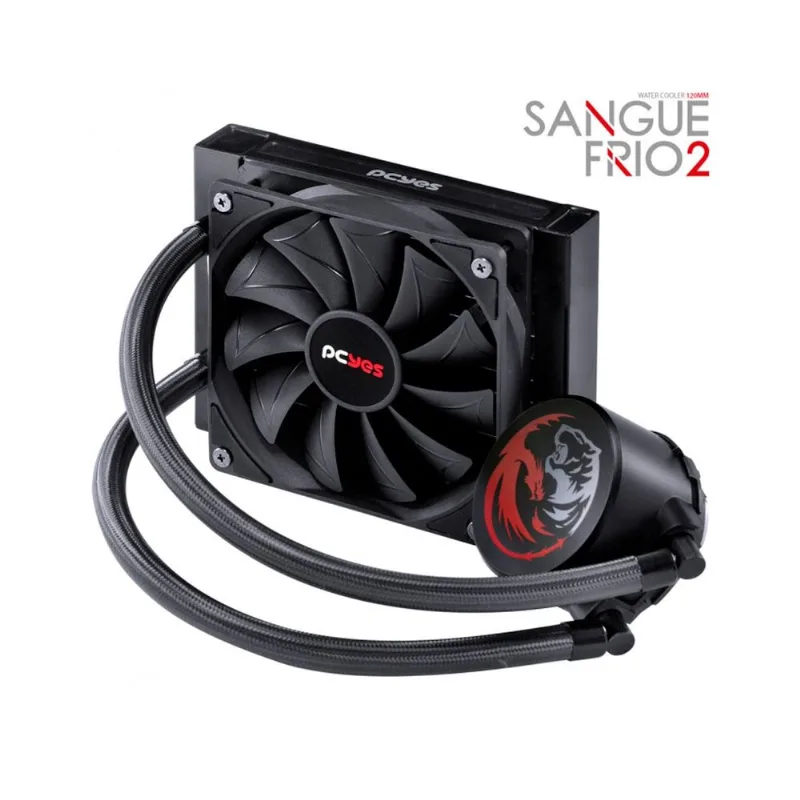 Water Cooler PCYES Sangue Frio 2, 120mm 200W, Intel/AMD Preto - PSF2120H33PTSL-32837