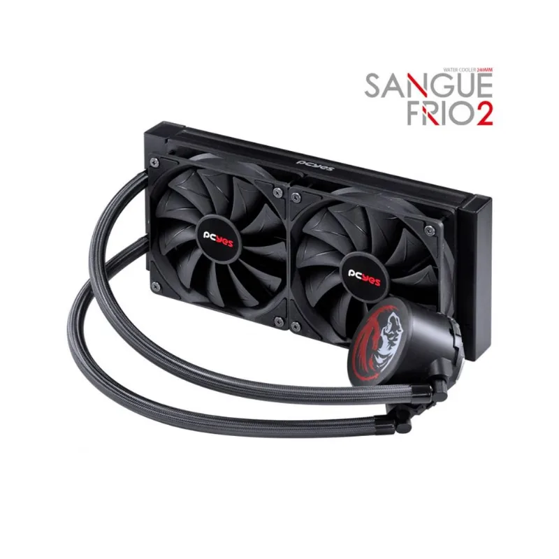 Water Cooler PCYES Sangue Frio 2, 240MM 250W, Intel/AMD Preto - PSF2240H40PTSL-32838